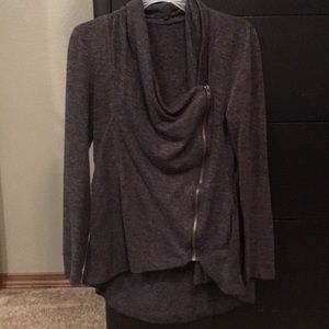 Side zip sweater
